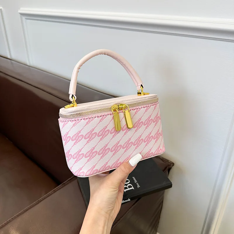 

Popular Mini Triumphal Arch Box Bag - New Women's French Square Bag withPattern Handheld Crossbody