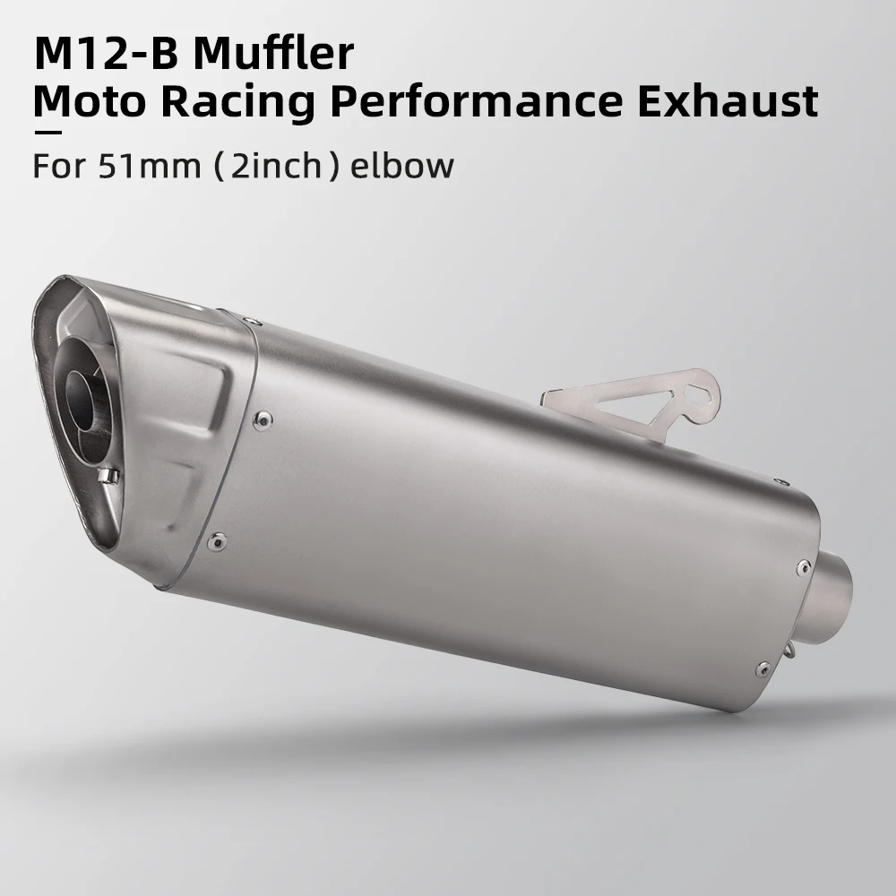 

Motorcycle exhaust pipe modified tail section new M12 exhaust pipe hanging ear type, suitable for CBR650R front section