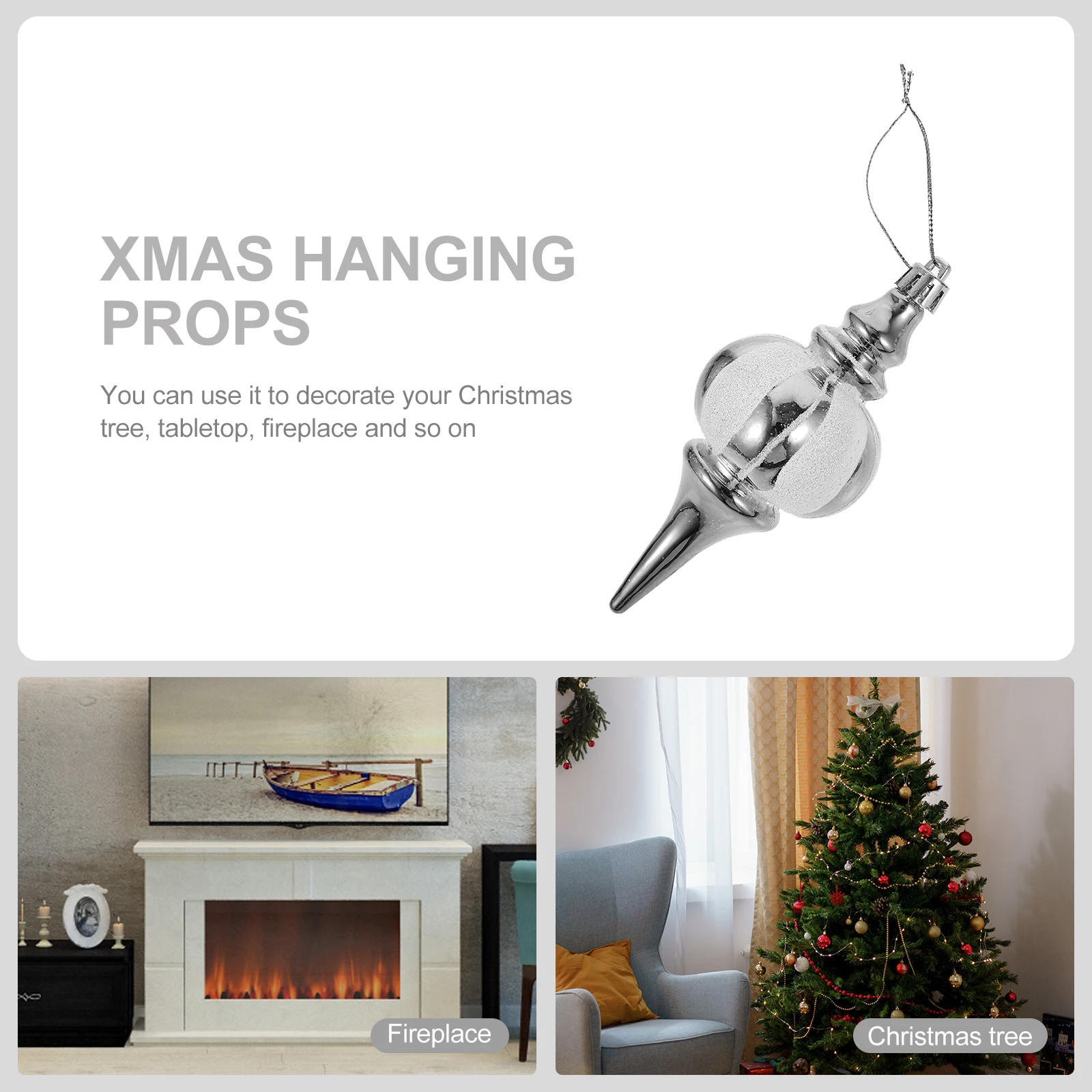 

4 Pcs Balls Xmas naments Plastic Hanging Tree Decorations Party Festival Christmas Tree Decorations DIY Gifts Christmas Decors