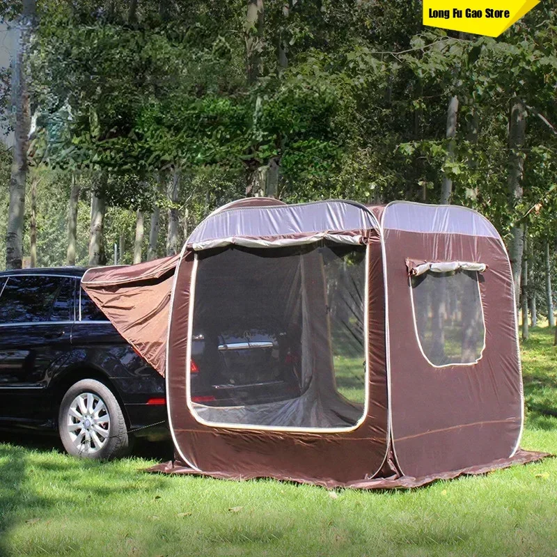 

Best 2027Car Rear Extended Tent Automatic Pop Up 3-4 Person Self Driving Outdoor Camping Shelter SUV Beach Canopy Fishing Awning