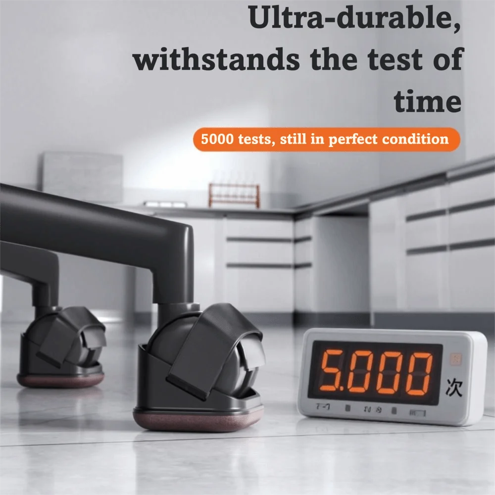 

5pcs Soft Soft Felt Bottom Furniture Pads Anti-Aging Straps Design Roller Pads Quiet Heavy Duty Floor Guards Floor Protection