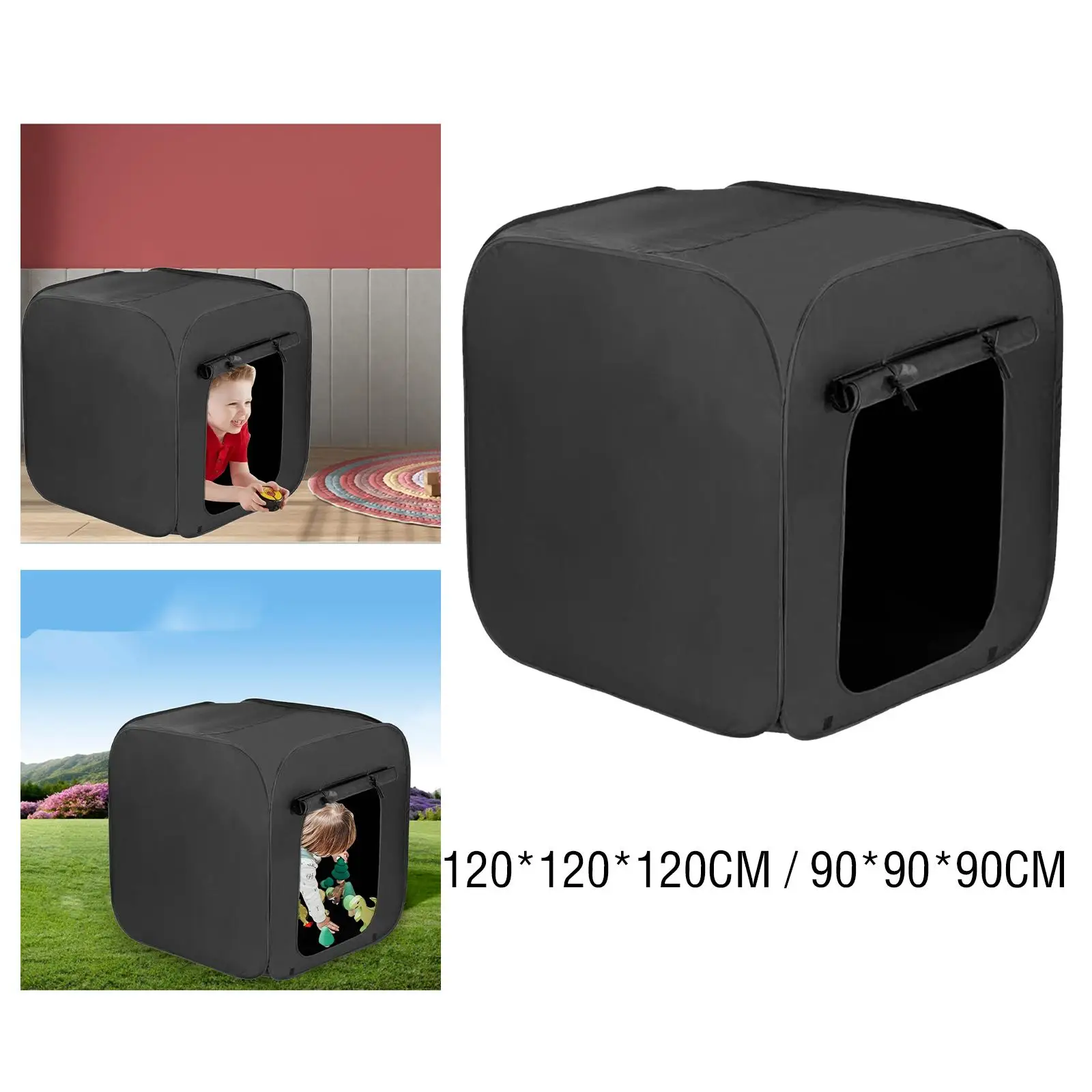 

Kids Play Tent for Sensory Experiences - Portable Blackout Structure for Outdoor And Indoor