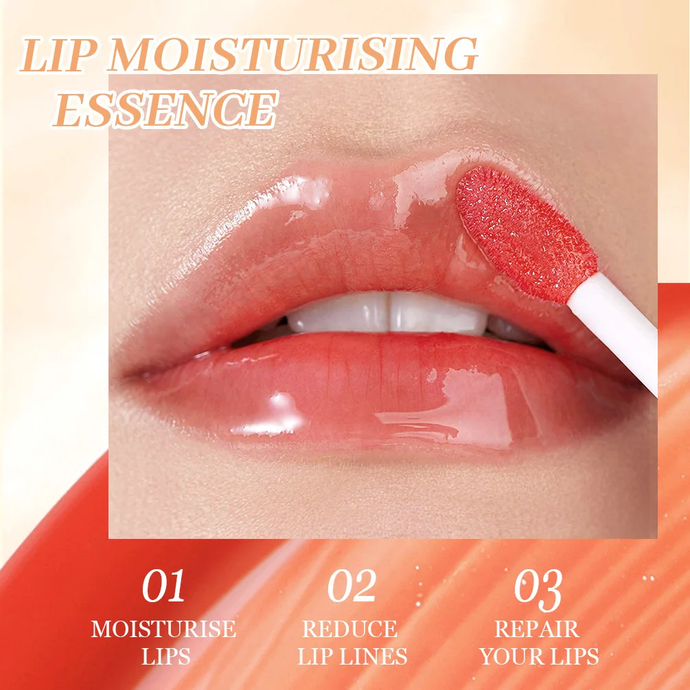 Aufhellen des Lippen öl lang anhaltende feuchtigkeit spendende Lip gloss Wassers piegel Reparatur feuchtigkeit spendende Gelee glänzende Perle Lippen Make-up Kosmetik