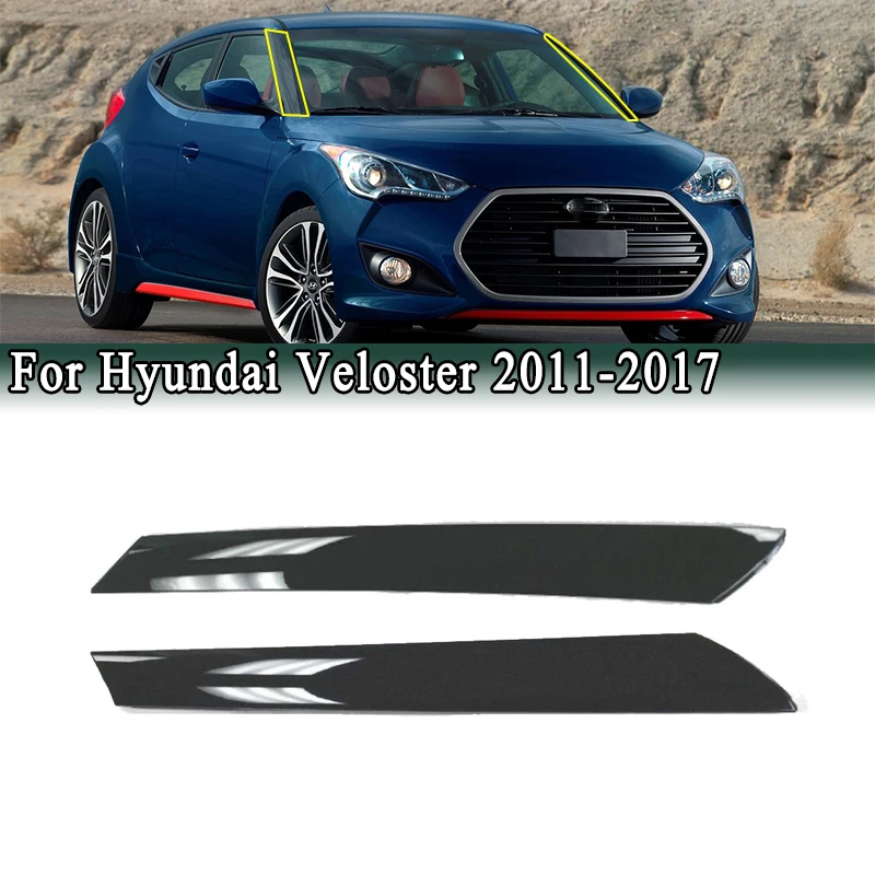 

For Hyundai Veloster 2011-2017 Front Windshield Garnish Molding A-pillar Left & Right Molding Trim 86170-2V000 86180-2V000