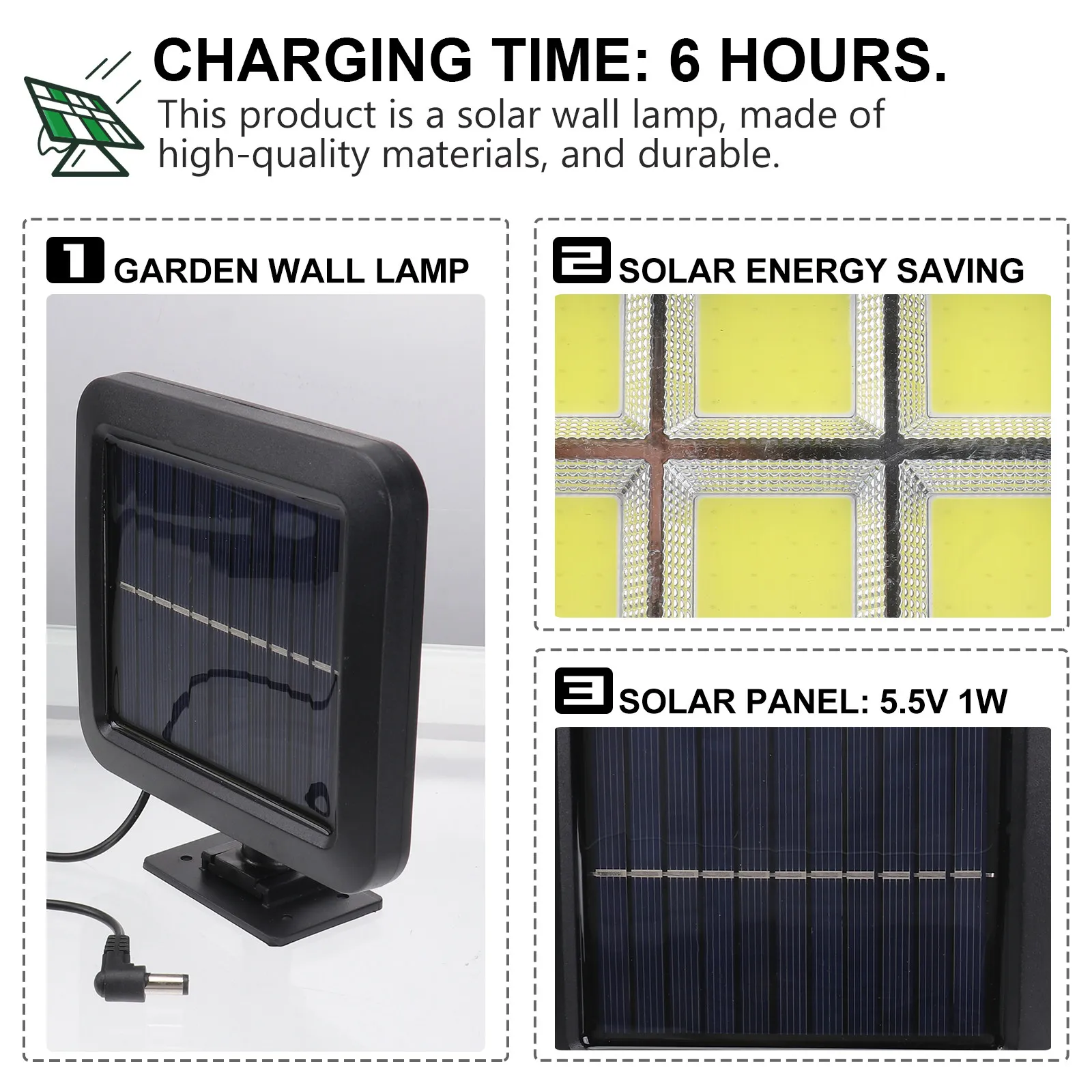 

Уличные солнечные светильники для веранды, сада, гаража, двора, с удлинителем, настенные