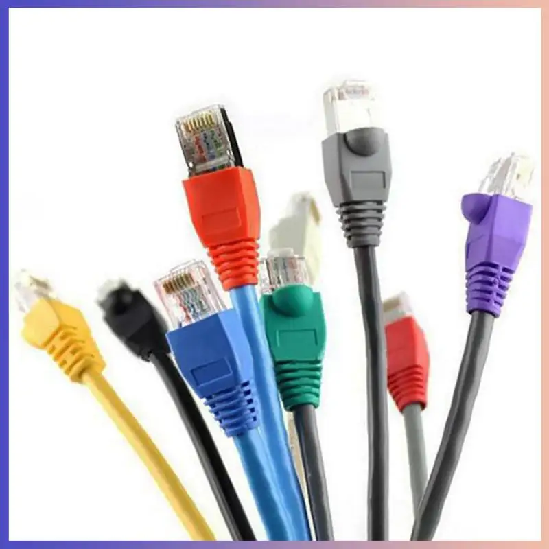 Tapa adaptadora para Cable de red Ethernet, conector RJ45 CAT6 CAT5e, tapas RJ45 Cat 5 CAT6, funda protectora multicolor, 100 piezas
