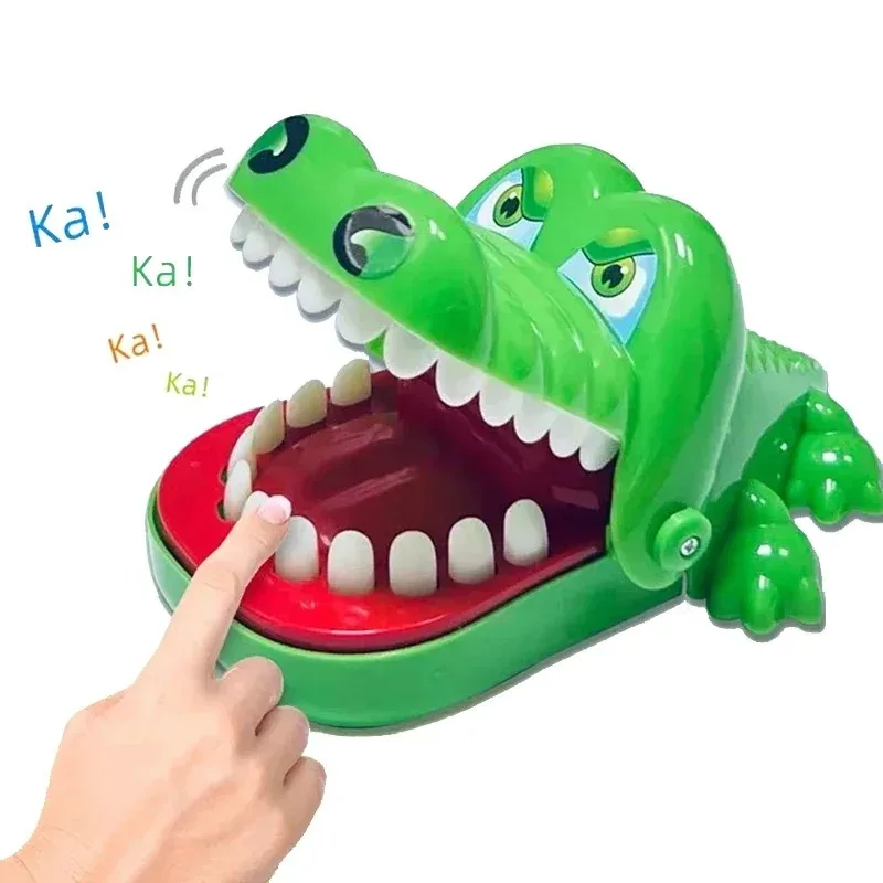 Children's Crocodile Biting Finger Reaction Training Toys, Gags Toys, Thriller Teeth Toy, Kids Lucky Game, Crocodile Fun Gift