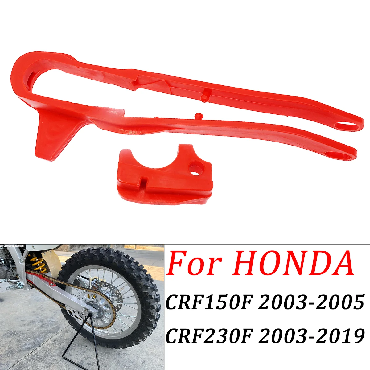 

Motorcycle Accessories Swingarm Chain Slider Guide Guard For Honda CRF150F CRF230F CRF 150F 230F 2003-2019 Dirt Bike