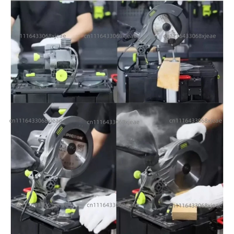 8-Inch Flip Saw High-Precision Multi-Function Cutting Machine 45° Bevel Saw Compact Aluminum Cutting Woodworking Angle