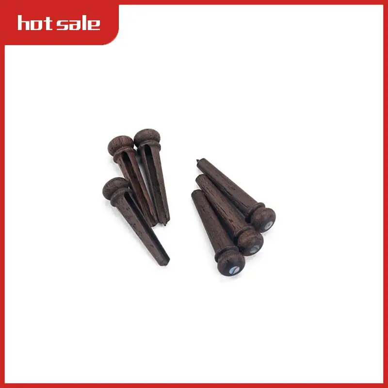 

AC22-Acoustic Guitar Replacement Set Ebony Bridge End Pins Bone Saddle & Nut And Wood Bridge Parts