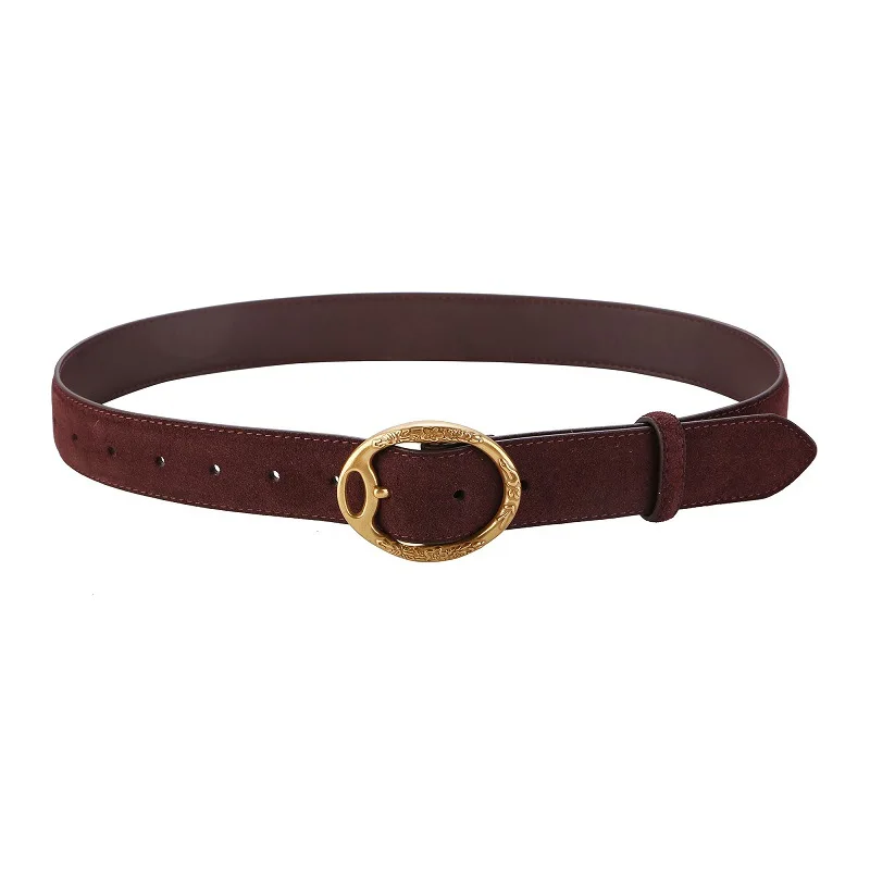 

Anti-fleece women's pin buckle belt decorative jeans suit vintage frosted leather wide belt female models