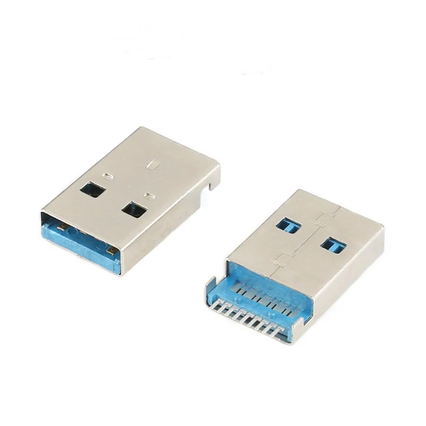 10PCS USB 3.0 Connector AM Sink Male Connector AF BF 90° 180° Vertical Female Connector High-speed USB-A USB-B Interface Socket