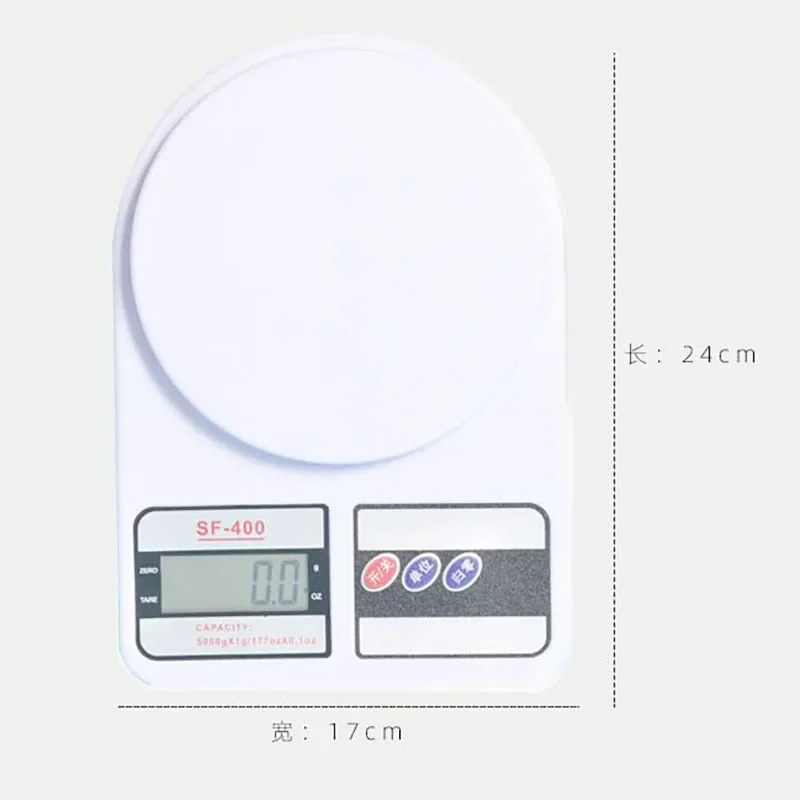 SF-400 10Kg *1g / 5KG *1g Digital Electronic Kitchen Scale Food Balance Weight Weighting Scales Electric Precision Scale SF400