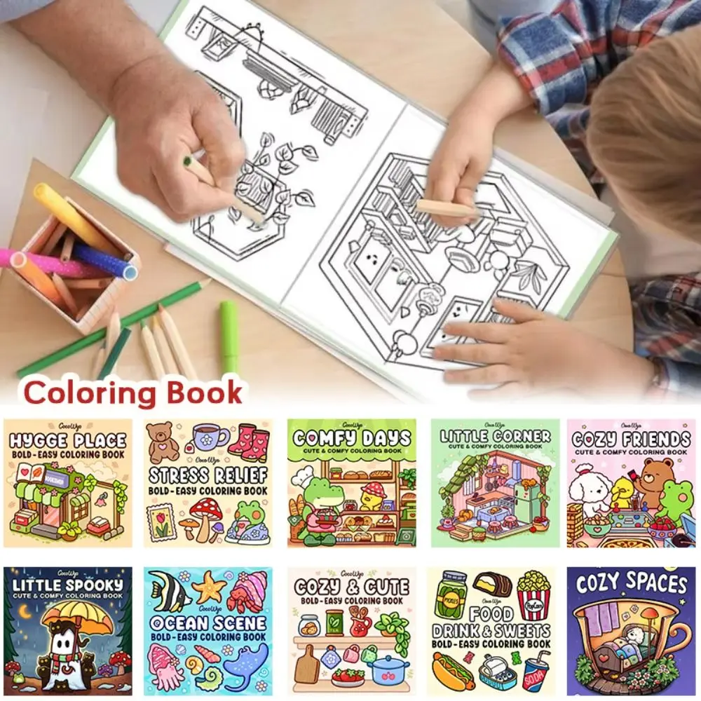 Spooky Cutie Coloring Book Featuring Adorable Creepy Creatures Educational Doodles Book In Cozy Moments For Relaxation