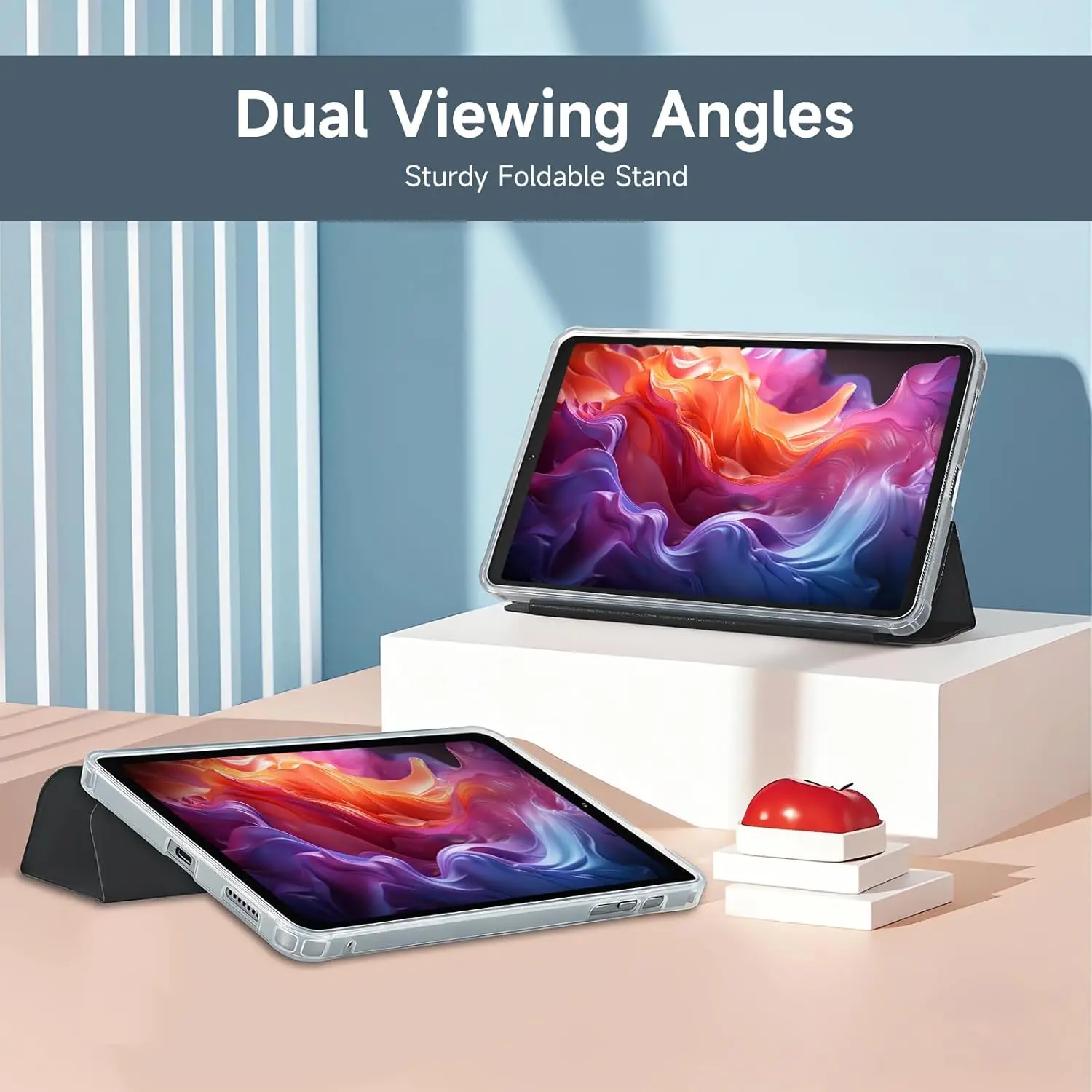 Bpad Mini 8.4 Inch Tablet Case Durable Lightweight Eco-Friendly Auto Sleep Wake Multi-Angle Stand Waterproof Protective Cover