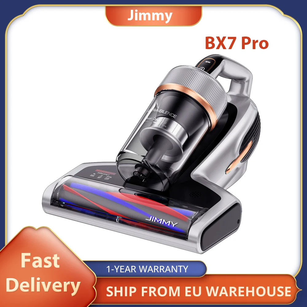Jimmy BX7 Pro Anti-Mite odkurzacz 700W podwójny silnik UV-C sterylizacja zabijająca 99.9% inteligentny wyświetlacz LED rozpoznawania pyłu