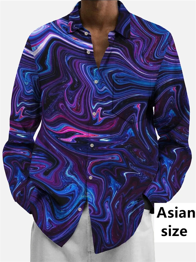 

Men's Shirt 3D Printed Fashion Pattern Shirt Men's Hawaii Summer Long Sleeve Outdoor Vacation Leisure Button Up Unisex Blouse