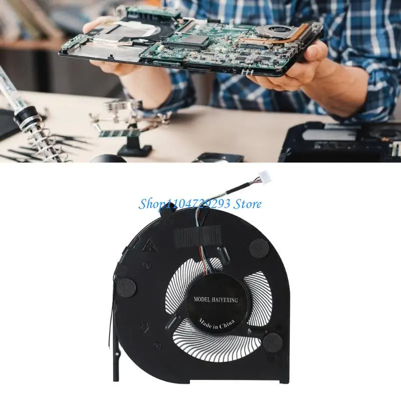 

Y2GD CPU FAN Notebook Cooling Fan for For T14 T490 T495 Series Metal Fan High Efficiency
