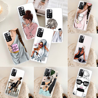 Princess Female Boss Coffee Phone Case For Xiaomi Redmi Note 11 12 Pro Plus 12S 11S 11T 11E 10S 10 9 9S 9T 4G 5G 8 8T 7 Cover Co