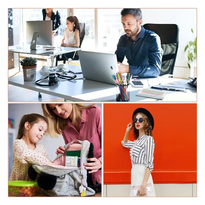 AM-16 個のジッパー付きマネーバッグ、現金封筒、マネーポーチ、透明銀行預金バッグ、銀行バッグ、現金バッグ、コインバッグ