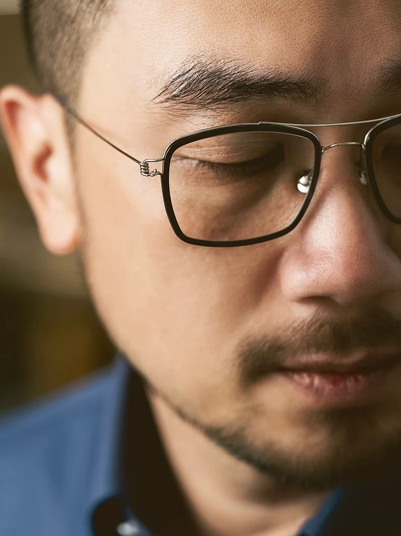 Denemarken Merk Retro Pilot Brilmontuur Mannen Vrouw Oscar Titanium Ultralight Dubbele Beam Brillen Vintage Vierkante Bril