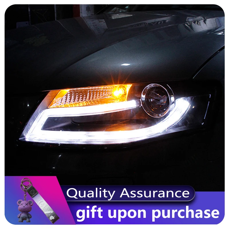 

Car Styling for Audi A4 B8 Headlights 2009-2012 A4L LED Headlight LED DRL Bi Xenon Lens High Low Beam Parking