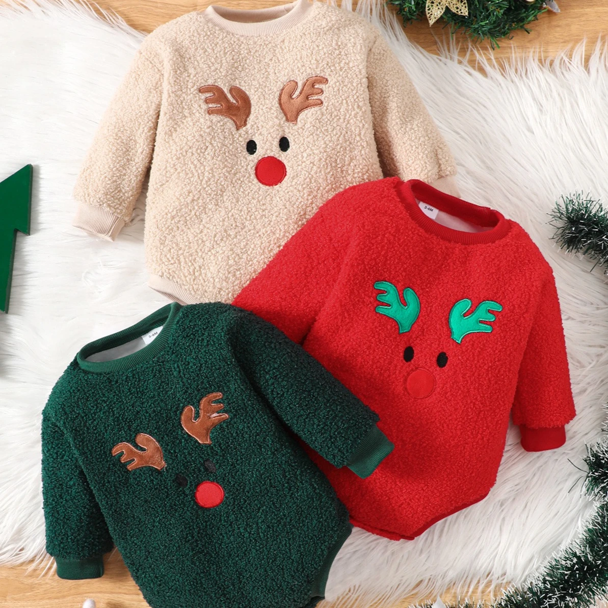 

Jumpsuit 2025 Autumn and Winter New Childrens Clothing Korean Style Boys and Girls Fashion Fawn Embroidery Long-sleeved Jumpsuit