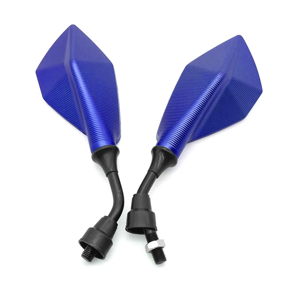 2 Stück 10mm Weitwinkel Verstellbare Motorrad-Rückspiegel Flexible Fahrrad-Seitenspiegel für Fahrrad-Rückansicht Sicherheit – Detail 23