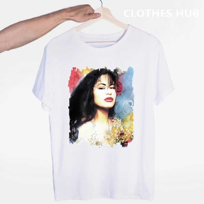 Selena quintanilla T shirts Fashion Men And Women Tops T-shirt Short Sleeve Unisex Tshirt