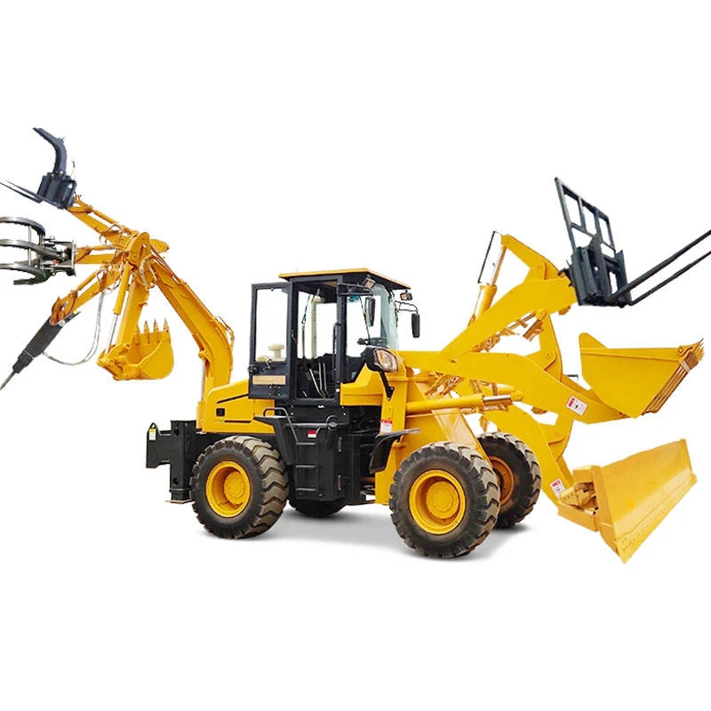 Backhoe Loader Multi-function Excavator Loader Agricultural Engineering Dual-Purpose Machine Two-End Busy Wheel Excavator