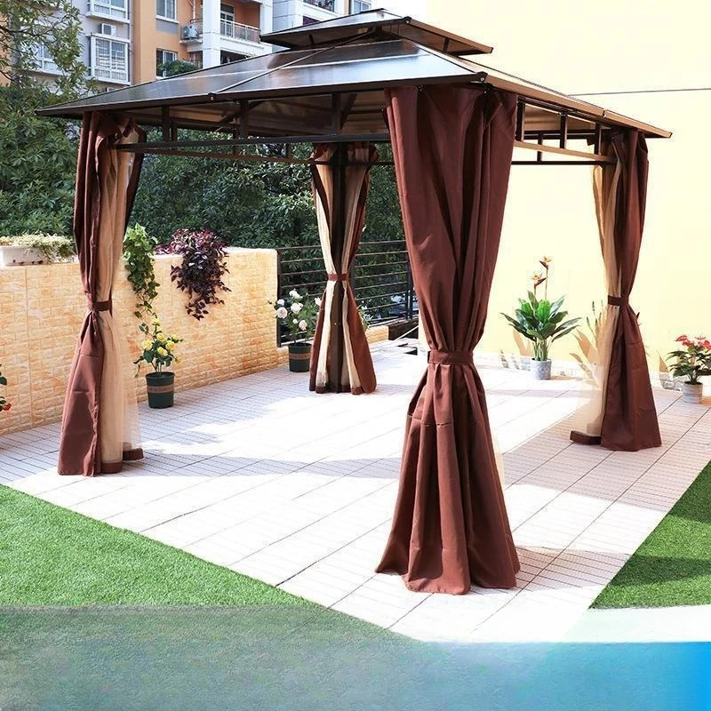 Outdoor courtyard leisure pavilion sun room tea pavilion promenade open-air awning landscape