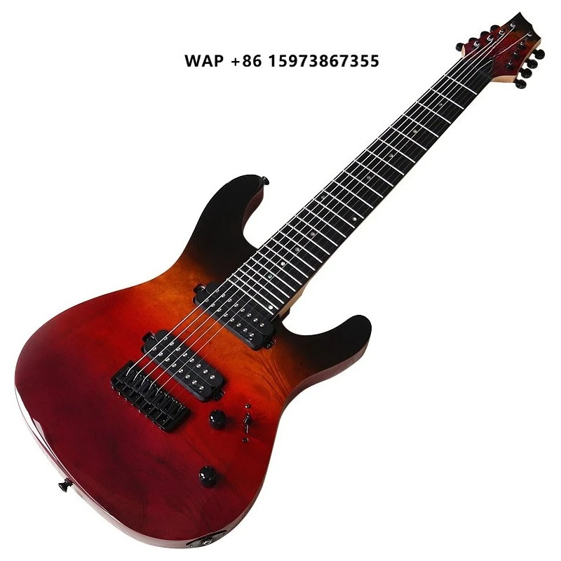 39-inch 8-string Gradient Purple Light Electric Guitar Beginner Professional Pickup