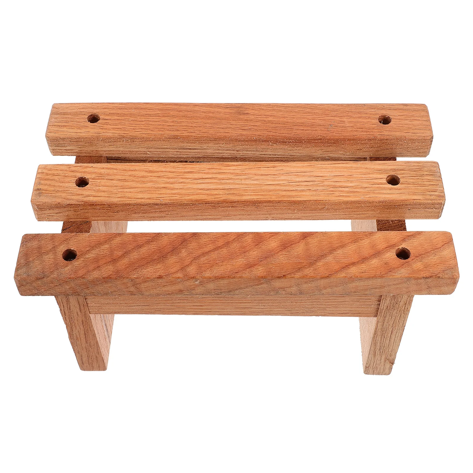 

Small Wooden Step For Kids Non-Slip Toddler Bench Shoe Changing Stool Low Wood Foot Stool Bathroom Kitchen Use