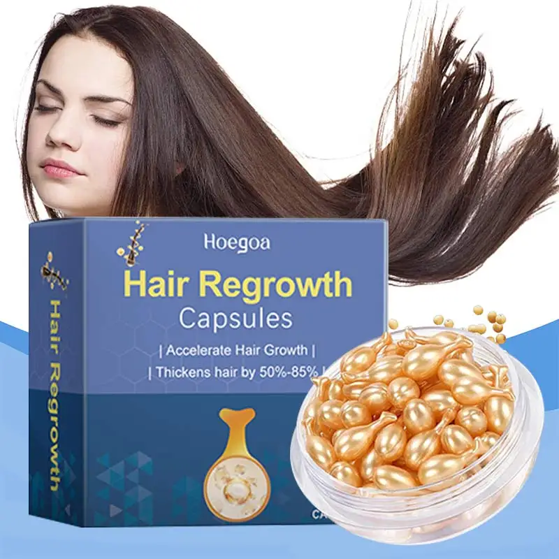 Hair Growth Serum 7 Days Fast Regrowth Essential Capsule Anti Hair Loss Baldness Repair Damaged Scalp Treatment For Women Men