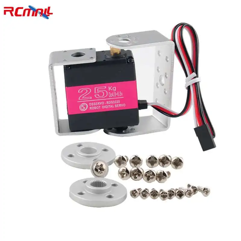 RDS3225 25KG Robot Digital Servo High Torque 180/270 Degree Full Metal Gear IP66 Waterproof Servos with Bracket for DIY Robotic