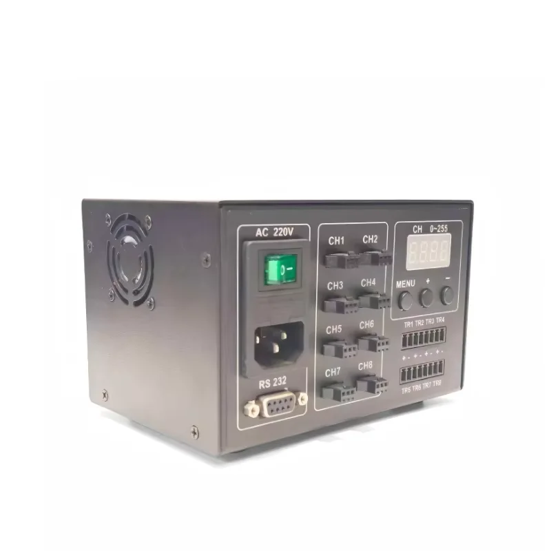 Controller digitale a 8 canali da 120 W, controller per sorgente luminosa per visione, controller LED, controller per visione