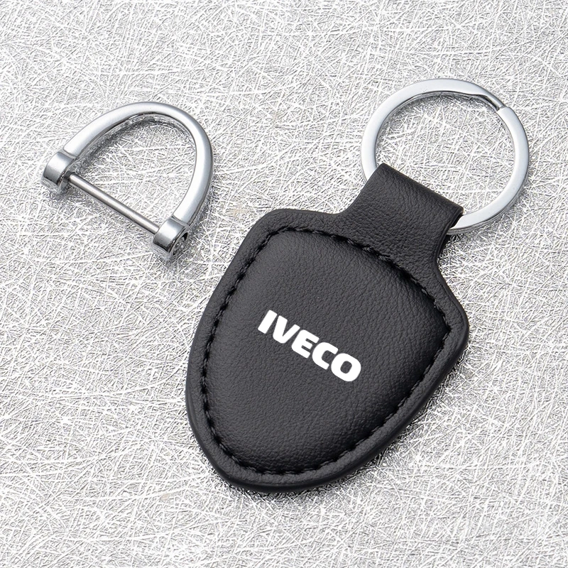 Llavero de cuero PU para coche, modelo escudo, regalo, llavero de cuero para IVECO DAILY IV V VI Van Daily S-WAY T-WAY X-WAY DAILY 4X4