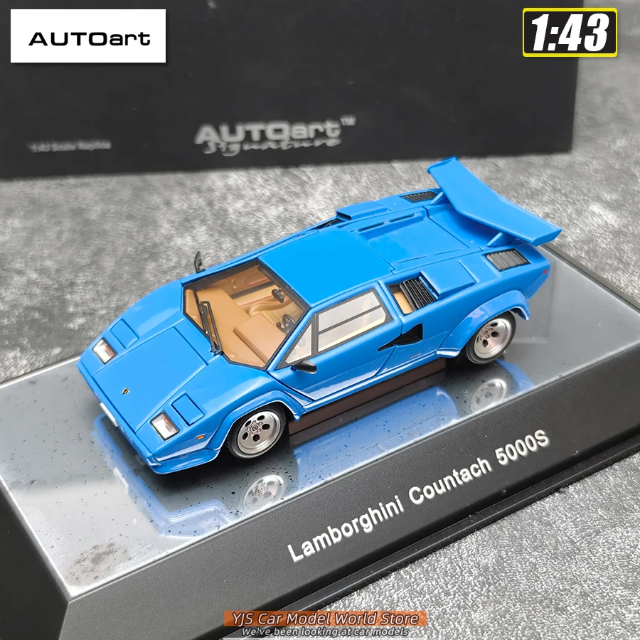 AUTOART Nuevo modelo de coche LAMBORGHINI COUNTACH 5000 S a escala 1/43, exhibición estática, colección, regalo navideño