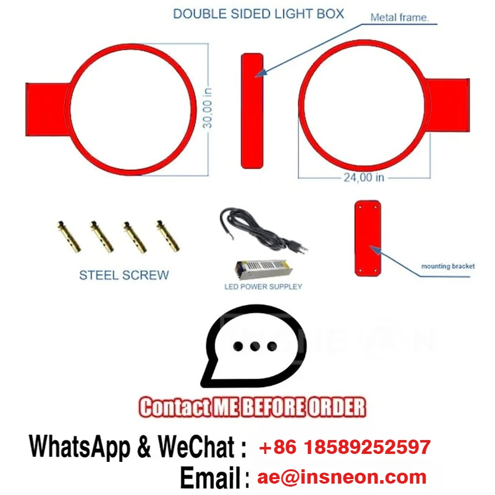 صندوق إضاءة مخصص شعار مشرق الاكريليك/المعادن LED علامات مضيئة للمنزل في الهواء الطلق والأعمال الجدار الديكور علامات ضوء مضيئة