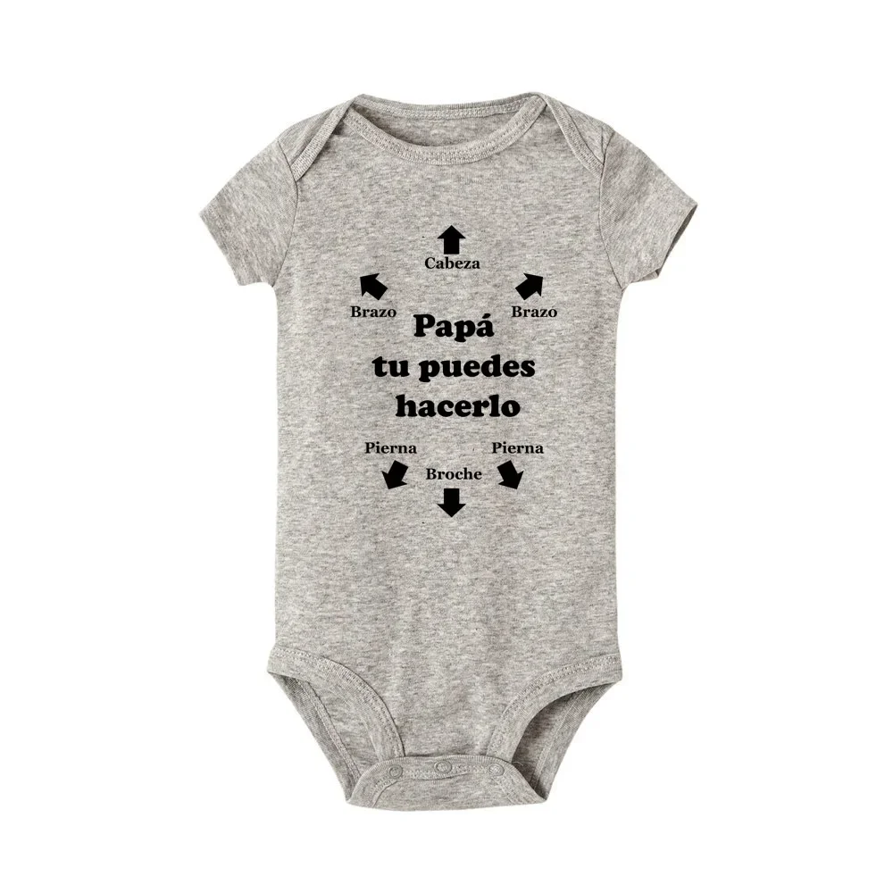 Mono para bebé de papá Tu Es Le Meilleur, pelele bonito de verano, ropa para niños y niñas, trajes, ropa para bebé, regalo para el Día del Padre