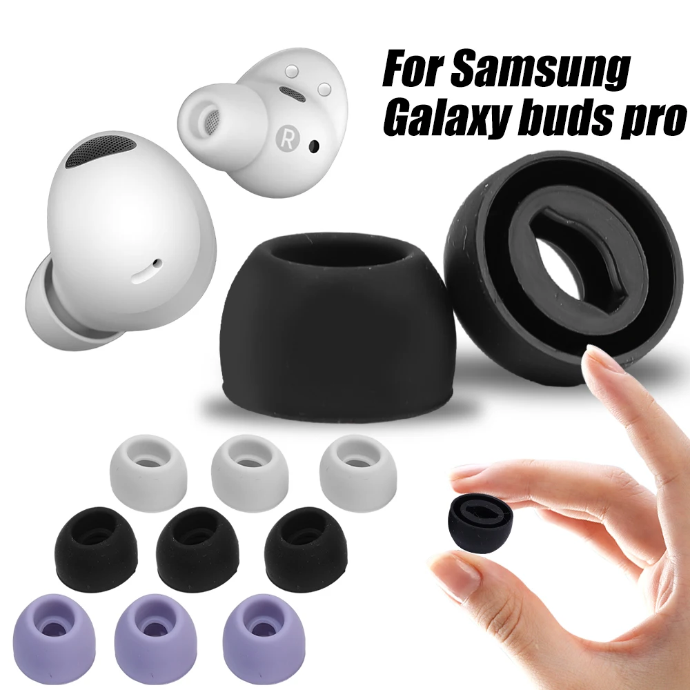 For Samsung Galaxy Buds Pro Earphones Soft Silicone Anti-Slip Eartips Memory Foam Earbuds Replacement Reduce Noise Earpads S/M/L