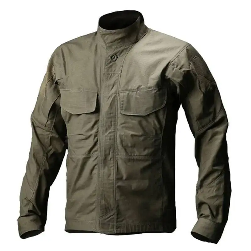 

Newest Long Sleeve Shirt Hunting Tactical S Uniform Waterproof Multi Pockets Outdoor Shirts Camouflage Clothes