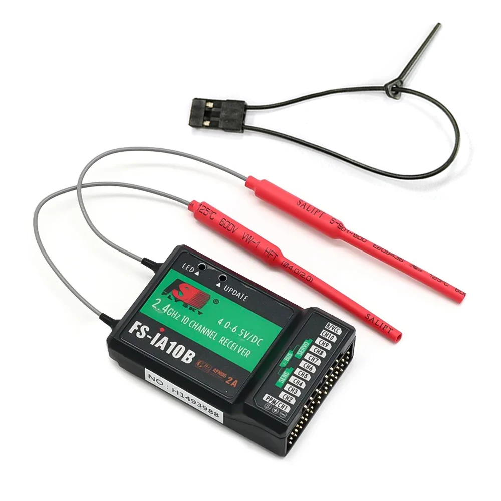Flysky Original Recevier FS-IA6/FS-IA6B/FS-IA10B 6CH 2,4G Antena Dual RC Receptor Para Flysky FS-I6 FSI6 FS-i6 FS-IA10b