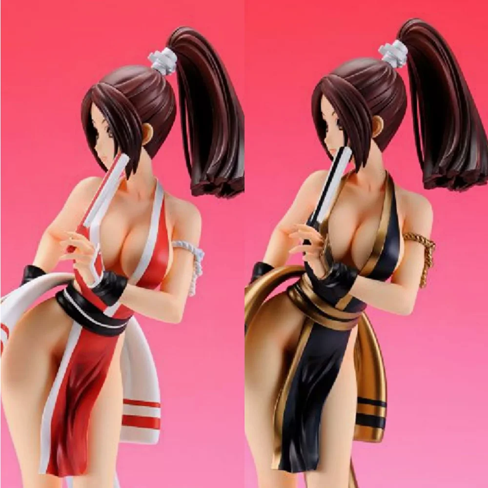 Mai shiranui 24cm anime figura de ação modelo na moda estátua gk para decoração de mesa de cena item de presente quente exclusivo