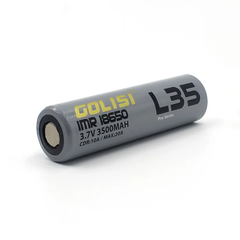 Golisi-célula de lítio recarregável para UAV, bateria lanterna, grande capacidade, original, 3500mAh, 10A, L35, 18650, 2-10pcs