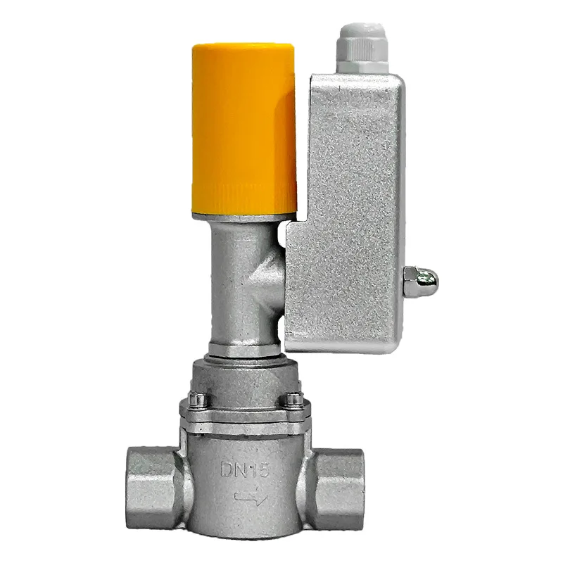 Natural gas liquefied gas explosion-proof solenoid valve flange thread emergency shut-off valve factory closed valve