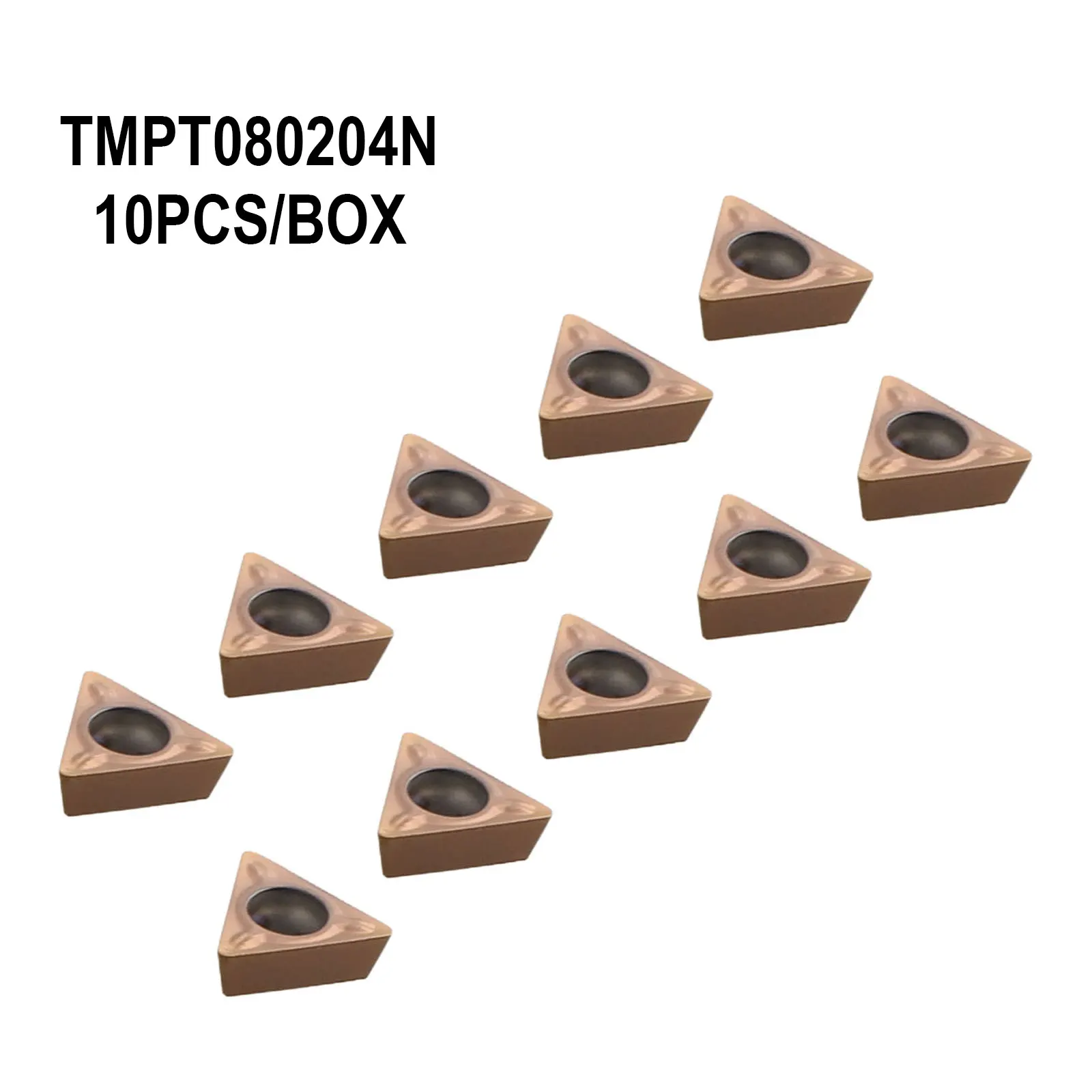 

Управляемая производительность и сменный TMPT 080204 N Твердосплавные токарные пластины для пневматической машины для снятия фаски, упаковка из 10 шт.