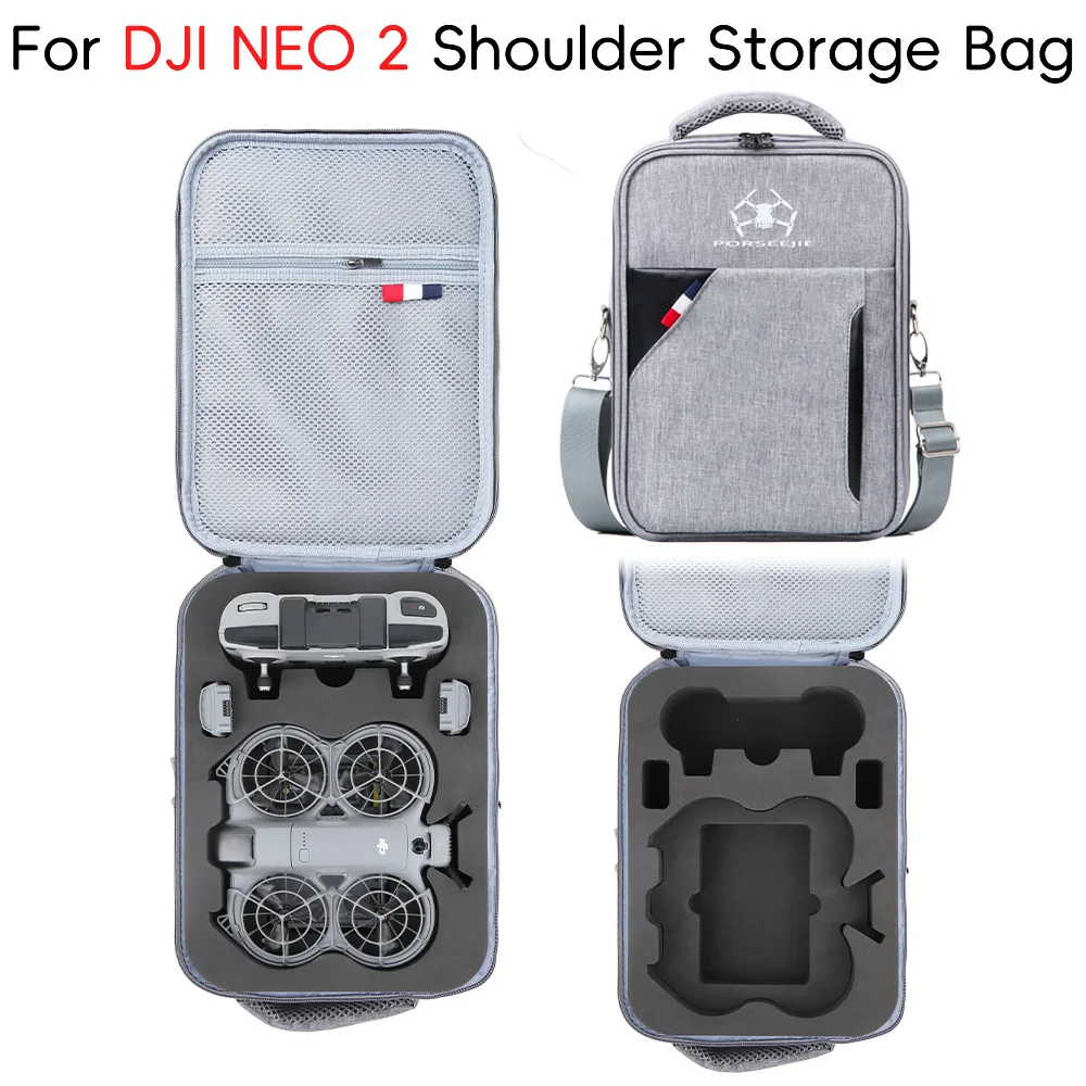 

Portable Shoulder Bag Protective Case Trave Protective Box Waterproof Carrying Case Storage Bag for DJI Neo 2 Drone Accessories