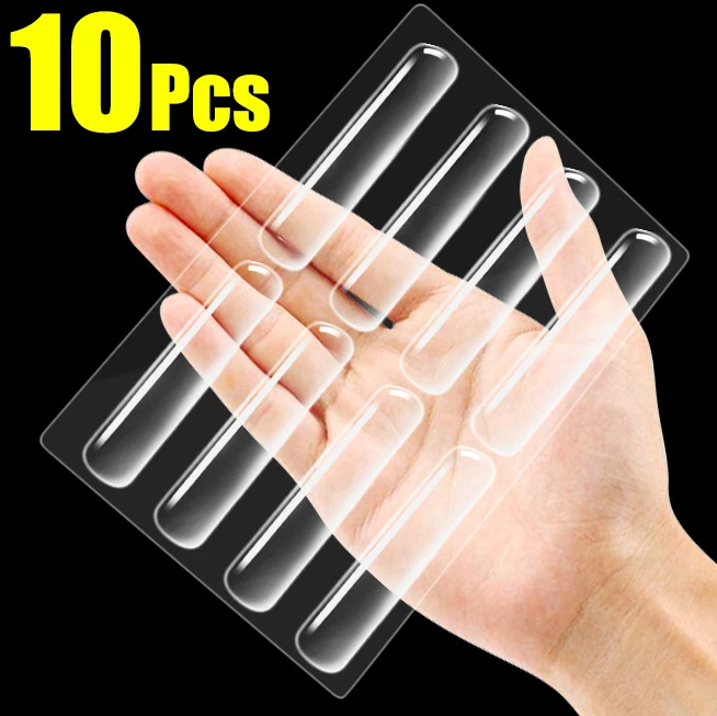 

10pcs/set Transparent Protective Strips Car Self-adhesive Anti-Collision Protector Strip Invisible Car Body Door Bumper Stickers