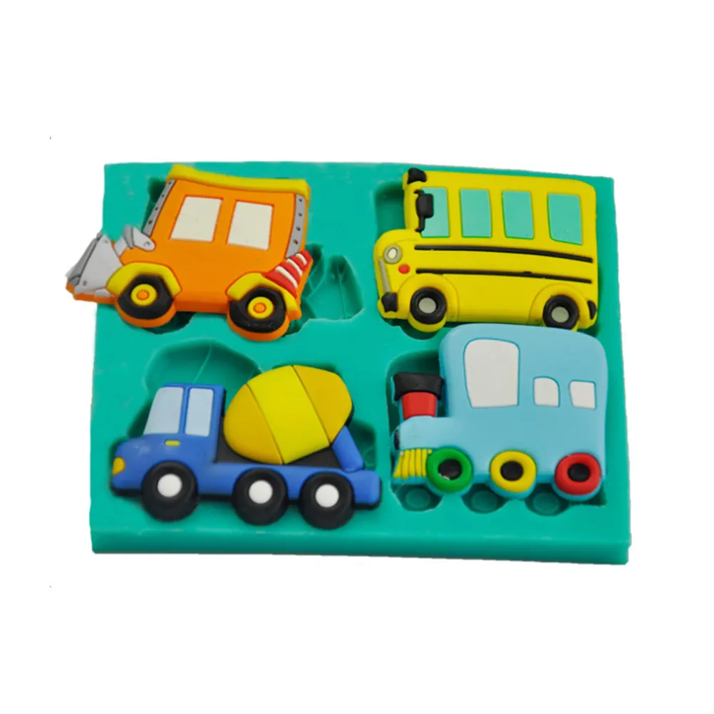 

1Pcs Premium Silicone Chocolate Mold Trucks Shape Heat Resistant Non Stick Baking Mold for Cake Pudding Jelly Mousse Soap